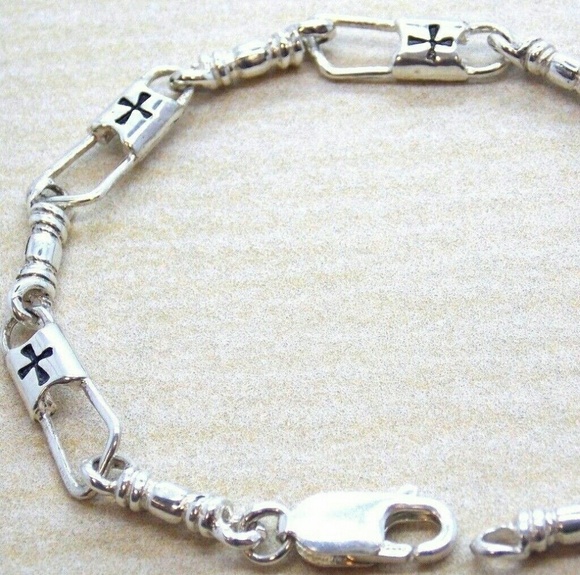 Twins Jewelry Jewelry - Fishers of Men Acts Sterling Silver Bracelet Maltese 8" in